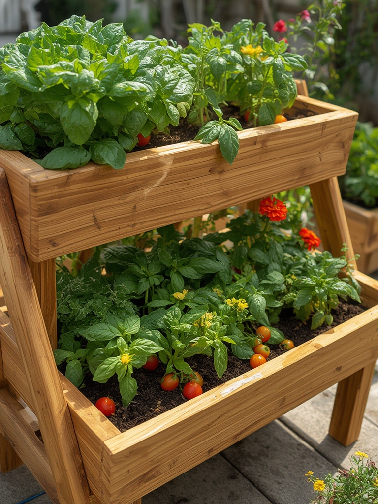 raised planter in action