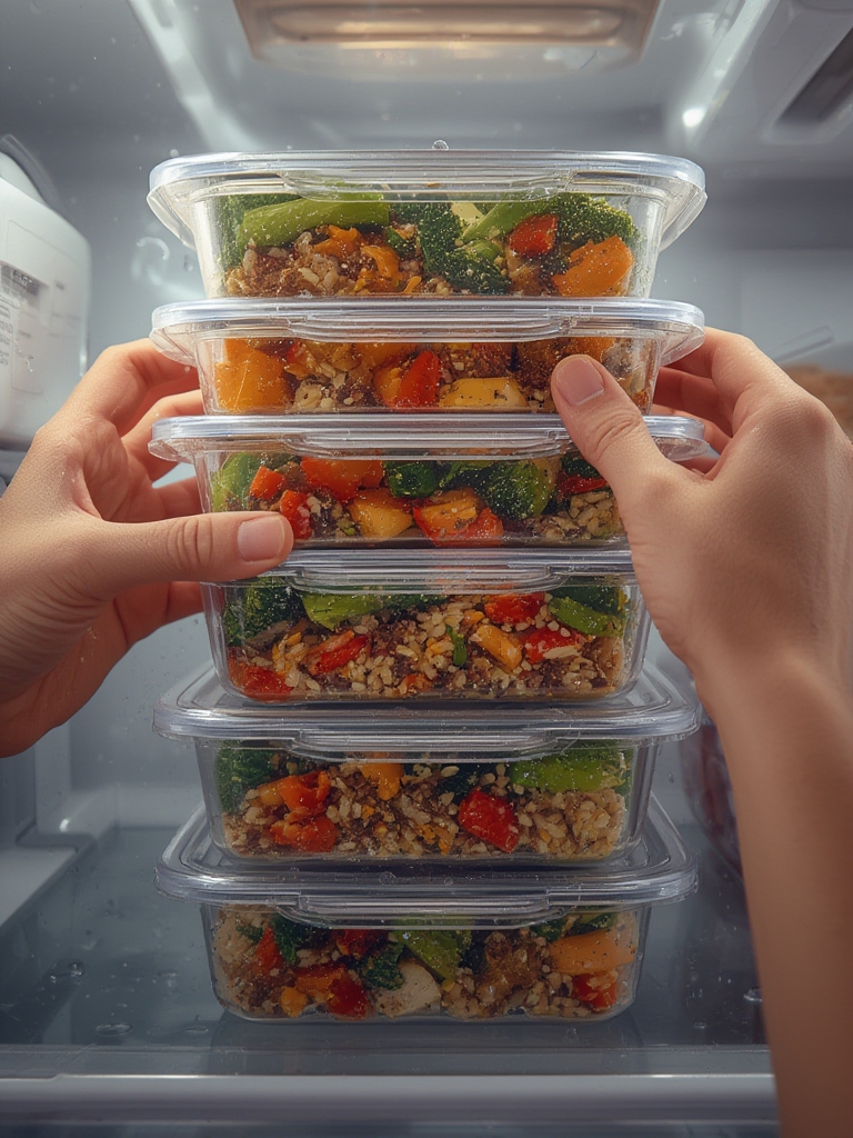 deli containers in action