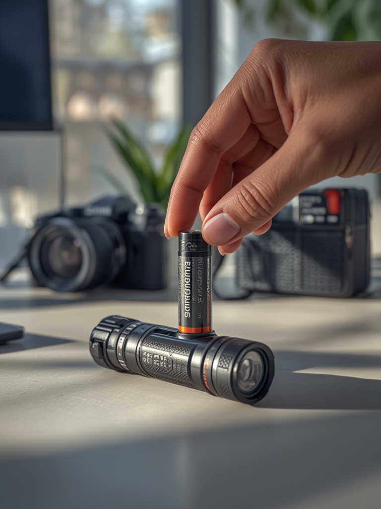 cr123a battery in action