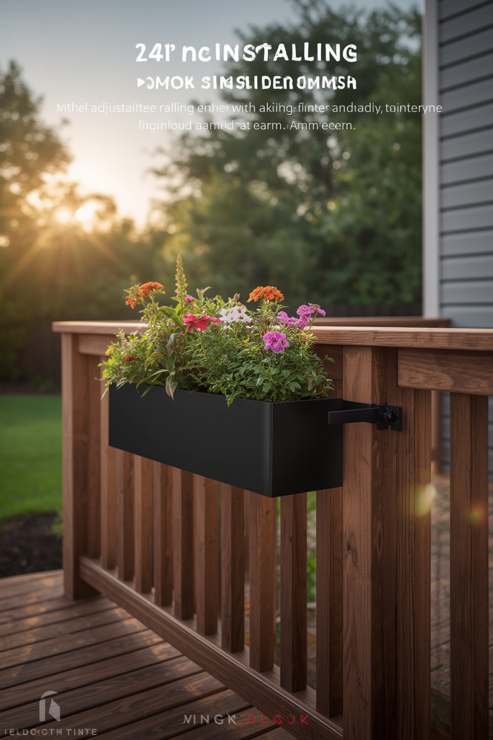 railing planter product view