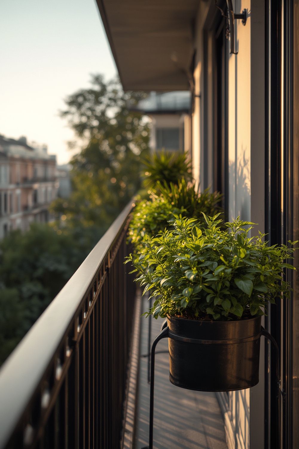 railing planter product view