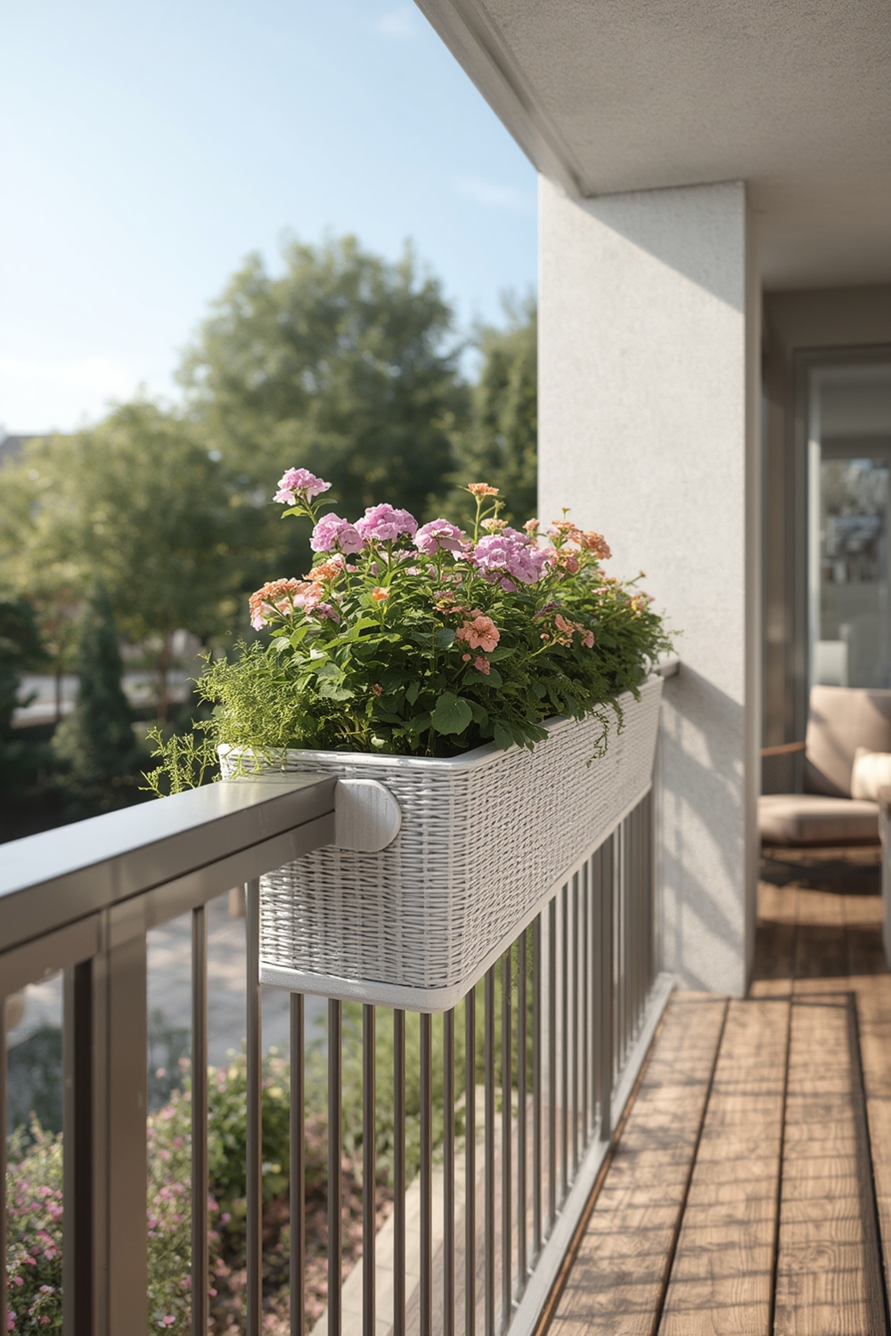 railing planter product view