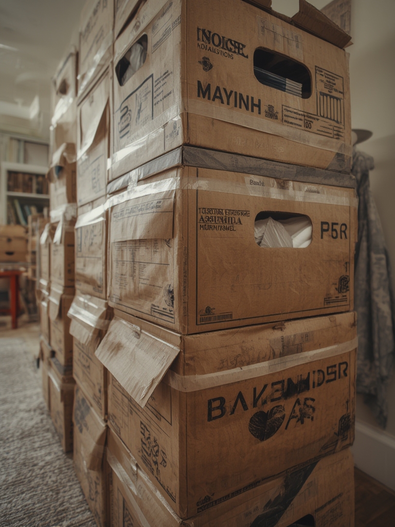 moving boxes in action