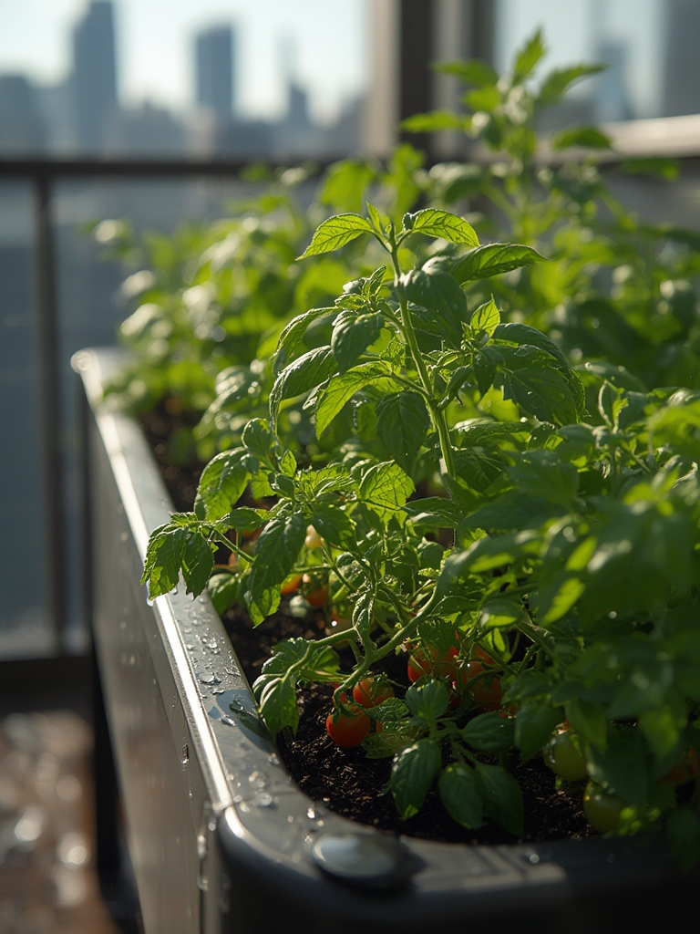 raised planter in action
