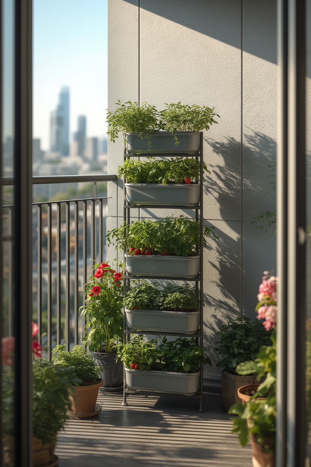 vertical planter product view