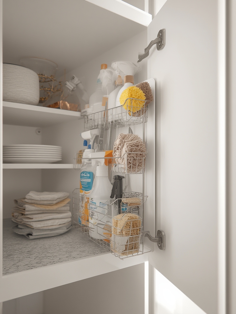 wall organizer in action